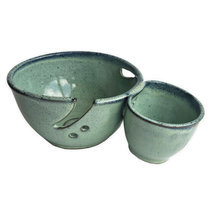 Double Yarn Bowl Caddy for Knitting and Crochet with Scissor & Notion Storage