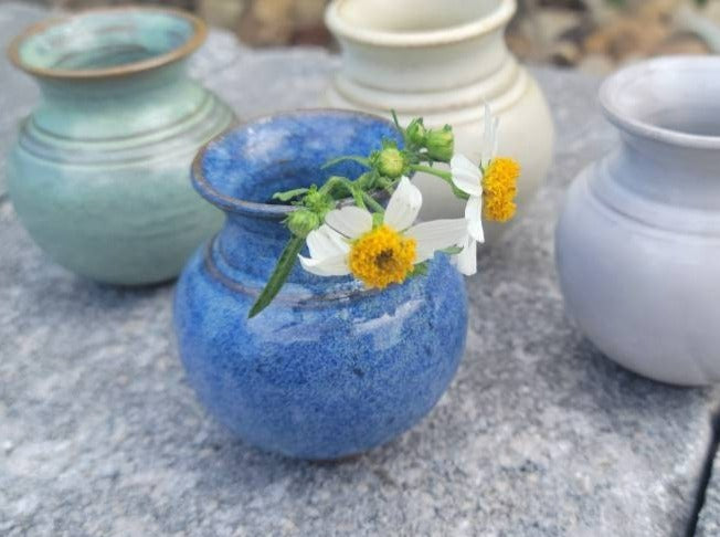 Handmade Pottery Mug, Pottery Bud Vase, Ceramic Planter, Vases With Faces, Flower Vase Decor, Head Vase, Blue Pottery Set, online Ceramic Cup Set