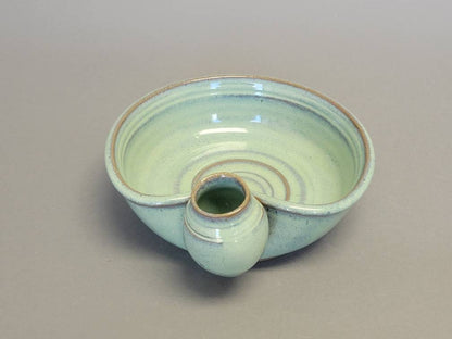 Hors d'oeuvre Serving Bowl with Toothpick Holder Green